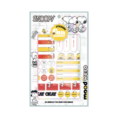 Sticker Planner Snoopy Stitch Minnie Kitty - tienda online