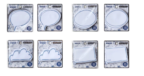 Taco Notas Sticky Notes Nube / Circulo / Cuadrado / Dialogo We3095