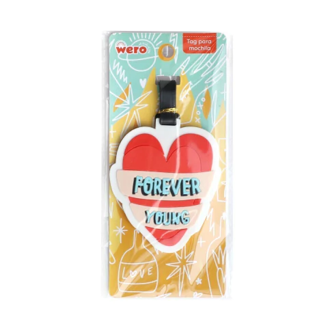 Tag De Silicona Para Mochila Forever Young We3134