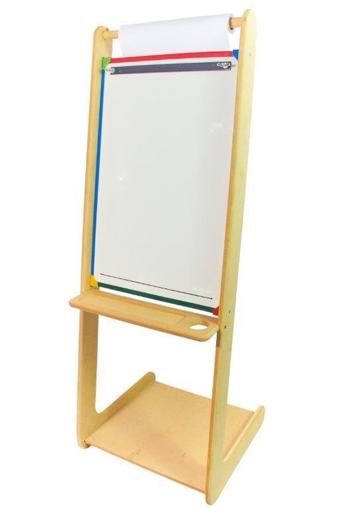 Atril Infantil De Pie Con Pizarra 40 X 60 Barra Sujeta Papeles Portautiles Hojas Rollo