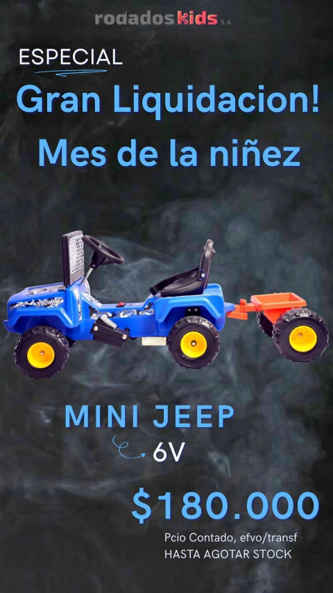 MINIJEEP A BATERIA 6 VOLT