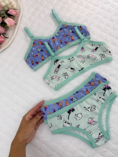 Conjunto Menina Moça - Estampado