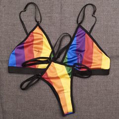 Conjunto lencería de Lycra - Arcoiris LGBT+