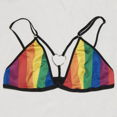Conjunto de Lycra con corazones de metal - LGTB+ - comprar online