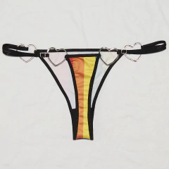 Conjunto de Lycra con corazones de metal - LGTB+ - blackskyclothing