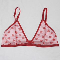 Conjunto de microtul - Corazones rojos - comprar online