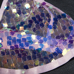 Conjunto de Tul bordado con lentejuelas holográficas cuadradas - EDICIÓN LIMITADA - tienda online