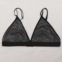 Conjunto de lycra con glitter plateado + tornasol violeta/verde - blackskyclothing