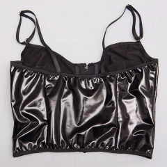 Bustier corset de vinilo - blackskyclothing