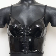 Bustier corset de vinilo