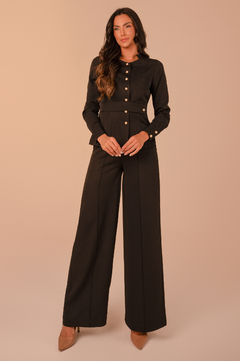 Conjunto Daniela Black Manga Longa na internet