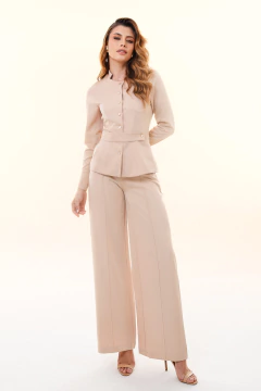 Conjunto Daniela Aveia Manga Longa - Vista Branco Jalecos