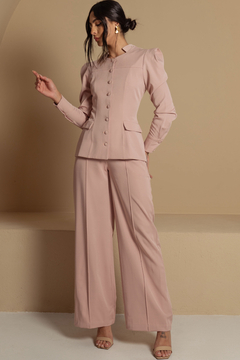 Conjunto Yasmin Nude Manga Longa