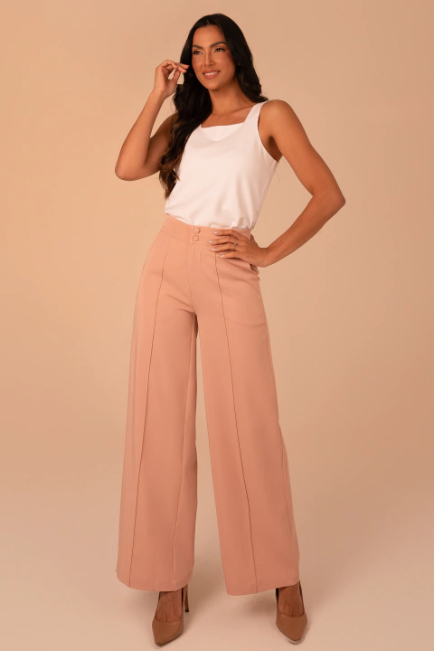 Calça Pantalona Nude