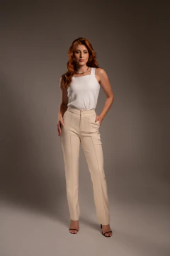 Calça Reta Areia