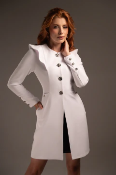 Jaleco Feminino Branco Ágatha - comprar online