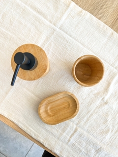 JABONERA BAMBOO CILINDRO - DecoHome