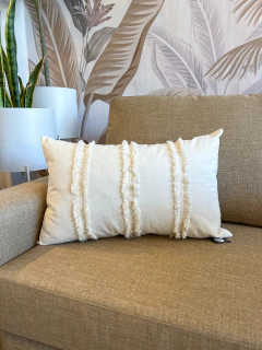 ALMOHADON RUSTICO FLECOS VERTICALES 40X60