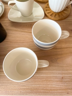 MUG RAYAS GRIS 280ML - tienda online