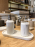 BANDEJA SIMIL MARMOL OVALADA - DecoHome