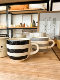 MUG RAYAS NEGRO 280ML - DecoHome