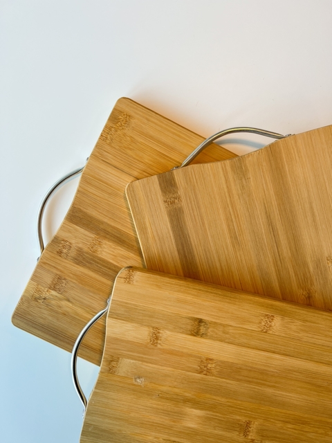 TABLA DE BAMBOO CON MANIJA (3 MEDIDAS) - comprar online