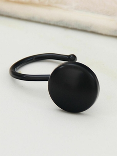 GANCHO PARA CORTINA BUTTON NEGRO X12 - comprar online