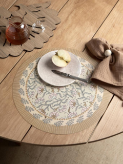 PACK PLATO DE SITIO PAPEL HOLLY PRINT
