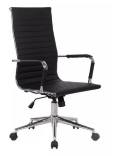 SILLON EJECUTIVO RESPALDO ALTO NEGRO