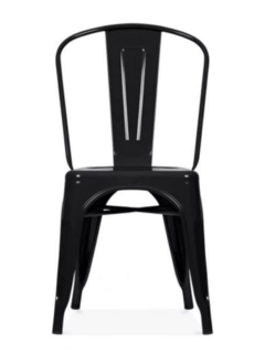 SILLA TOLIX NEGRO BRILLANTE - comprar online