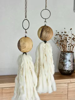 BORLA MEDALLON DE MADERA - comprar online