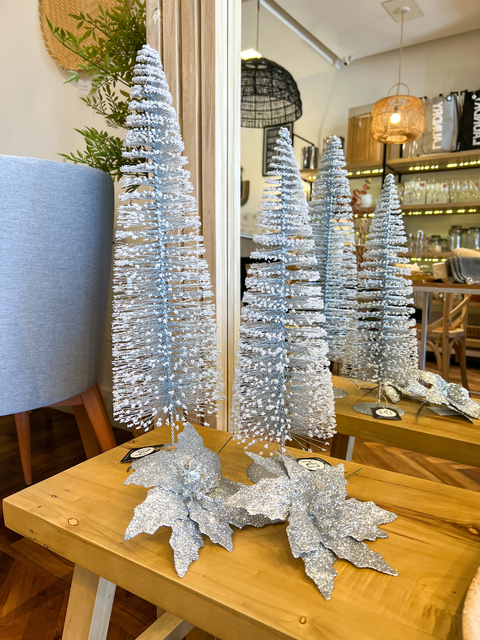 ARBOL SNOW SILVER 50CM