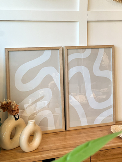 CUADRO ABSTRACTO BEIGE 2 40X60