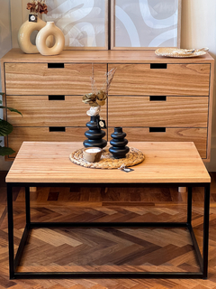 MESA RATONA HIERRO NEGRO Y PARAISO - comprar online