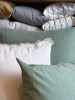 ALMOHADON FLECOS NATURAL 50X50 - tienda online