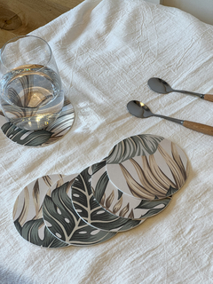 SET X6 POSAVASOS PALMERAS Y HELECHOS
