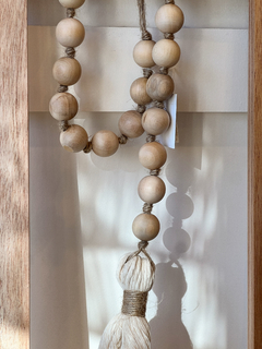 BORLA ALGODON ESFERA MADERA 70CM - comprar online