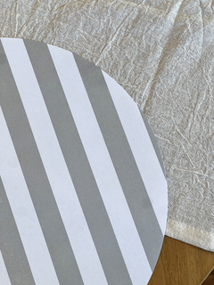 PACK PLATO DE SITIO RAYAS GRIS X24 - comprar online