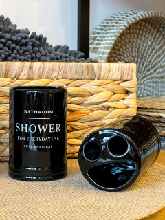 SET BAÑO SHOWER NEGRO (4 PIEZAS) - tienda online