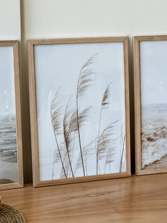 TRIPTICO CUADROS PLAYA Y PAMPA GRASS 32X42 - DecoHome