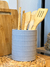 PORTAUTENSILIOS RAYAS GRIS - DecoHome