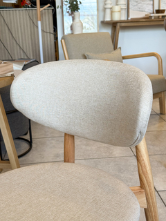 SILLA CATANIA TAPIZADA LINO - DecoHome