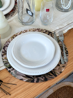 PACK PLATO DE SITIO RAMAS MARRON Y VERDE X24 - DecoHome
