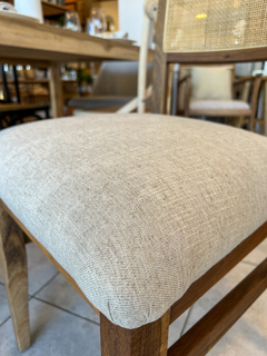 SILLA NAPOLES PETIRIBI TAPIZADA BEIGE - DecoHome