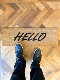 FELPUDO HELLO MAYUSCULA 25X75 - comprar online