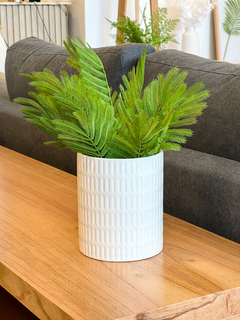 PORTAUTENSILIOS RAYAS BLANCO - DecoHome
