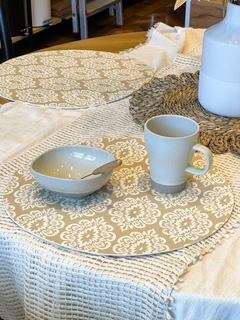 PLATO DE SITIO MANDALA CHAMPAGNE - comprar online