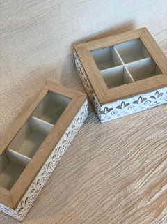 CAJA DE TE MADERA 3 DIVISIONES - DecoHome