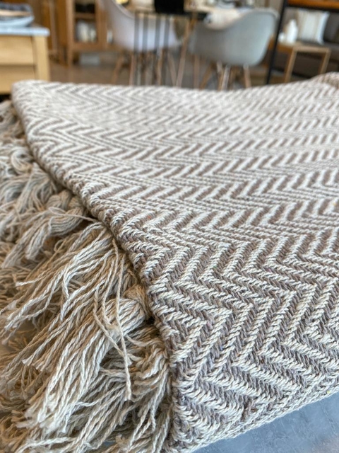 MANTA SIRTE GRIS 150X125