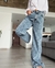 Jean wide leg print - LOB
